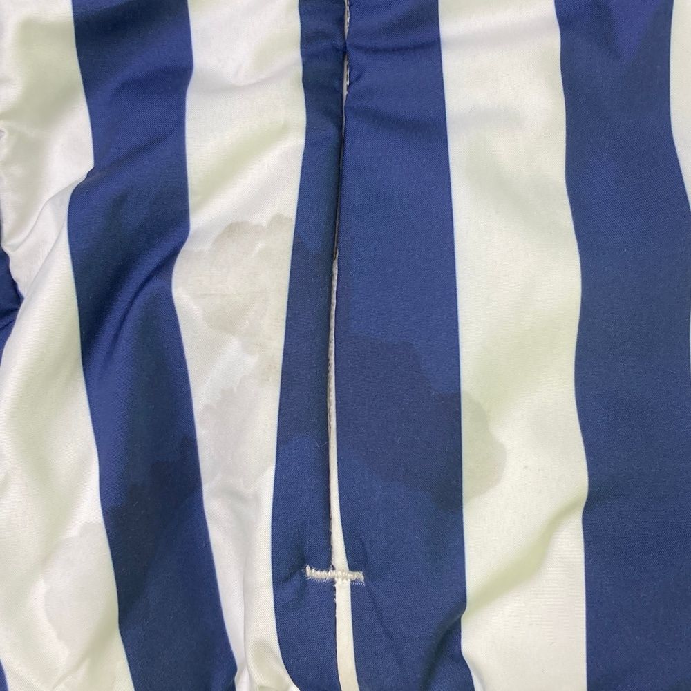 リバーシブル4WAYダウンジャケット ストライプ柄