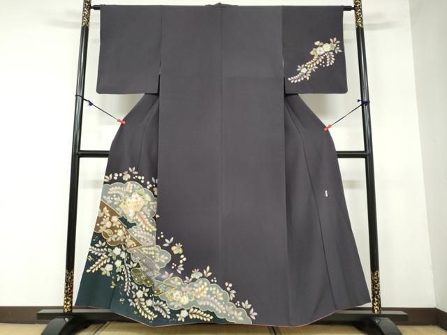 平和屋着物 越後十日町の一流染匠 桐屋 翠山工房 訪問着 辻が花 やまと誂製 正絹 DAAY5537ud