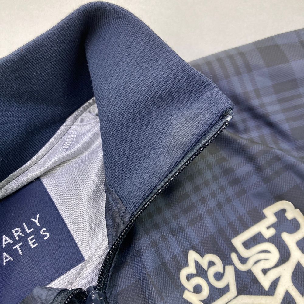 サイズ 3 PEARLY GATES パーリーゲイツ 蓄熱 ジップジャケット フロッキー チェック柄 ネイビー系 240101436230 ゴルフウェア メンズ ストスト LLC-HASEGAWATOSO_COM