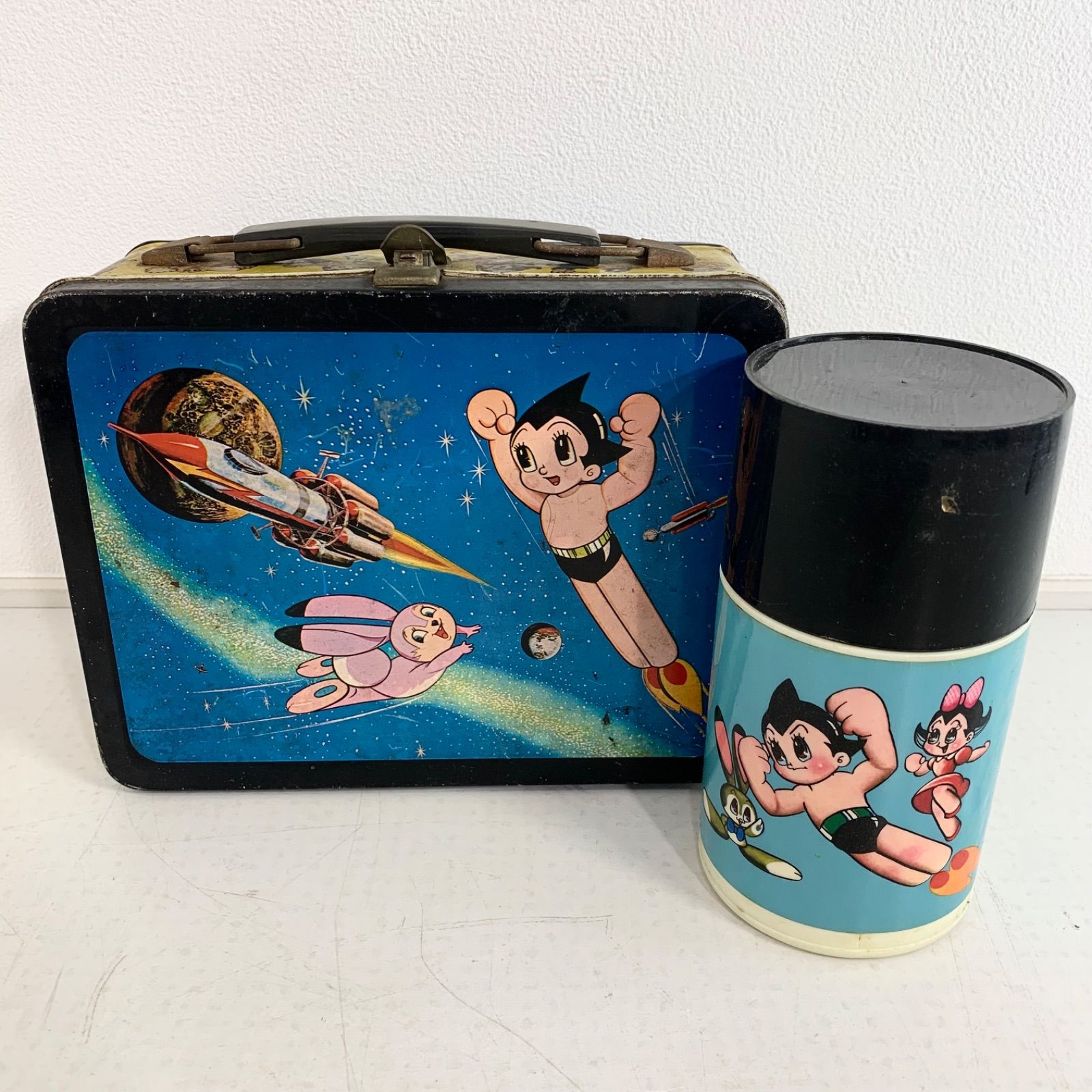 鉄腕アトム ランチボックス 水筒 ブリキ 昭和レトロ 手塚治虫
