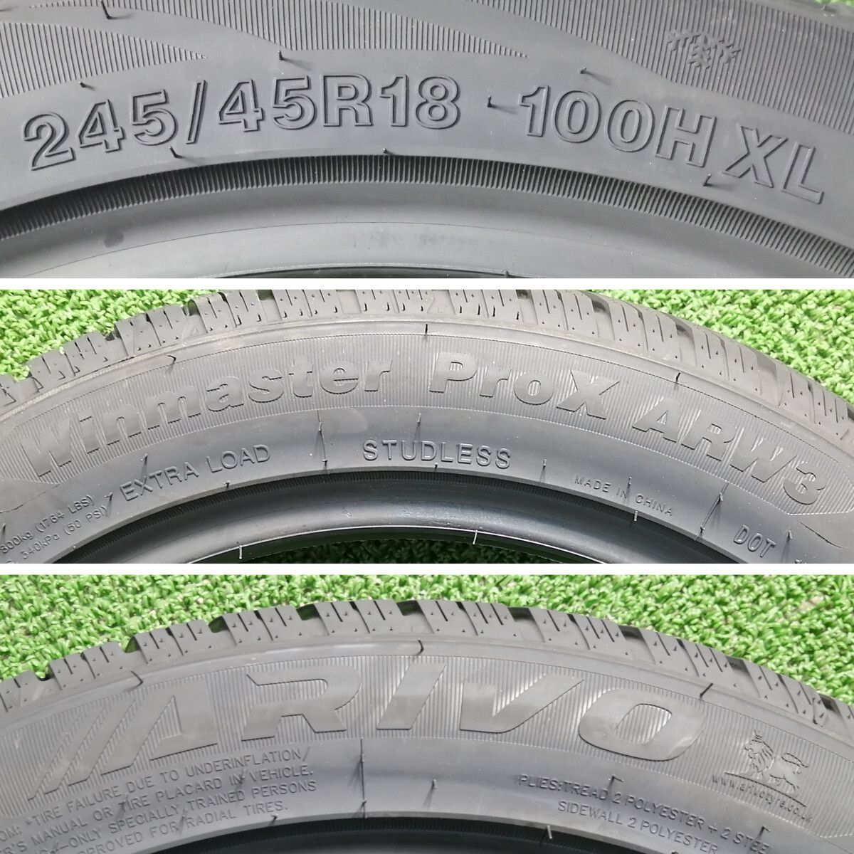  245 45 R 18 100 H XL ARIVO ARW 3 スタッドレスタイヤ 4本セット 製 本州 四国 九州 冬タイヤ 18インチ スタッドレス