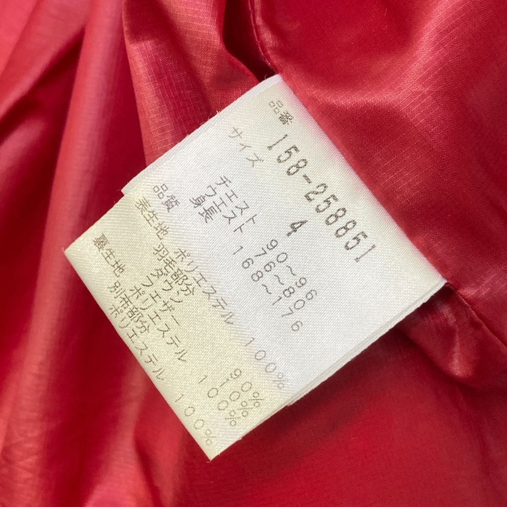 サイズ 4 MASTER BUNNY EDITION マスターバニーエディション ダウン ジップベスト レッド系 240101441475 ゴルフウェア メンズ ストスト LLC-HASEGAWATOSO_COM