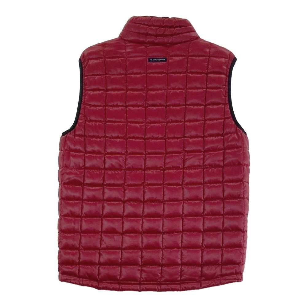 サイズ 4 MASTER BUNNY EDITION マスターバニーエディション ダウン ジップベスト レッド系 240101441475 ゴルフウェア メンズ ストスト