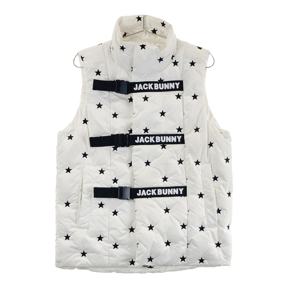 サイズ：4 JACK BUNNY ジャックバニー ダウン ジップベスト ロゴ 星 総