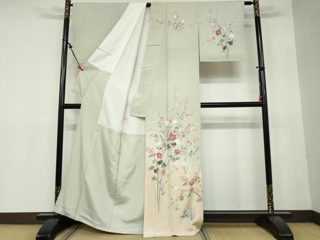 草花文 暈し染め