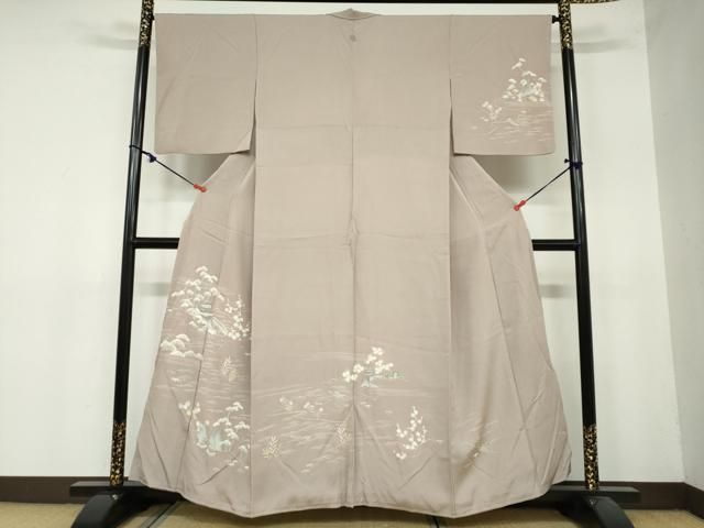 平和屋着物 訪問着 立波風景草花文 金彩 正絹 DAAY5555ud