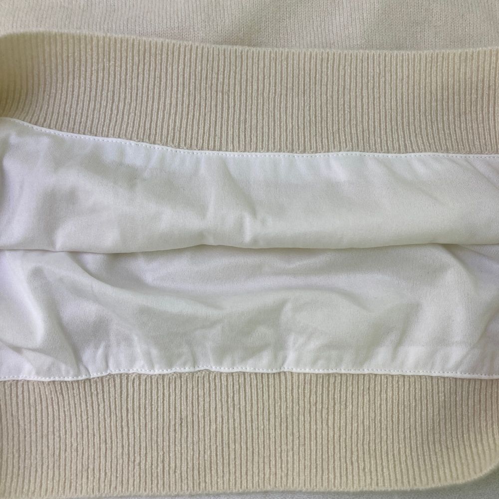 タートルニットセーター ホワイト系