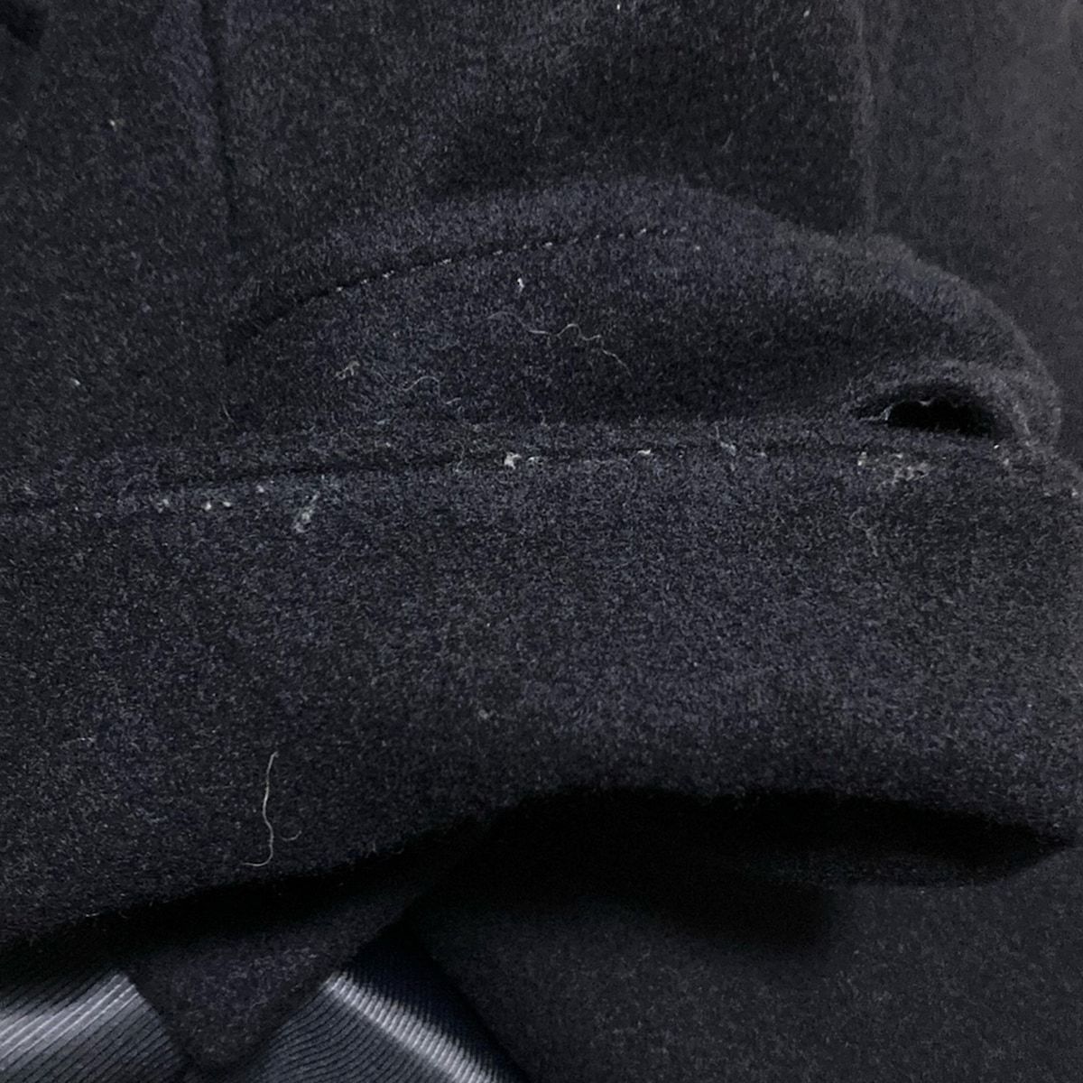 Rose Tiara ローズティアラ コート サイズ46 XL レディース - ネイビー×ダークブラウン 長袖 フォックス ファー取り外し可 リボン 冬 GULLKHAN_COM