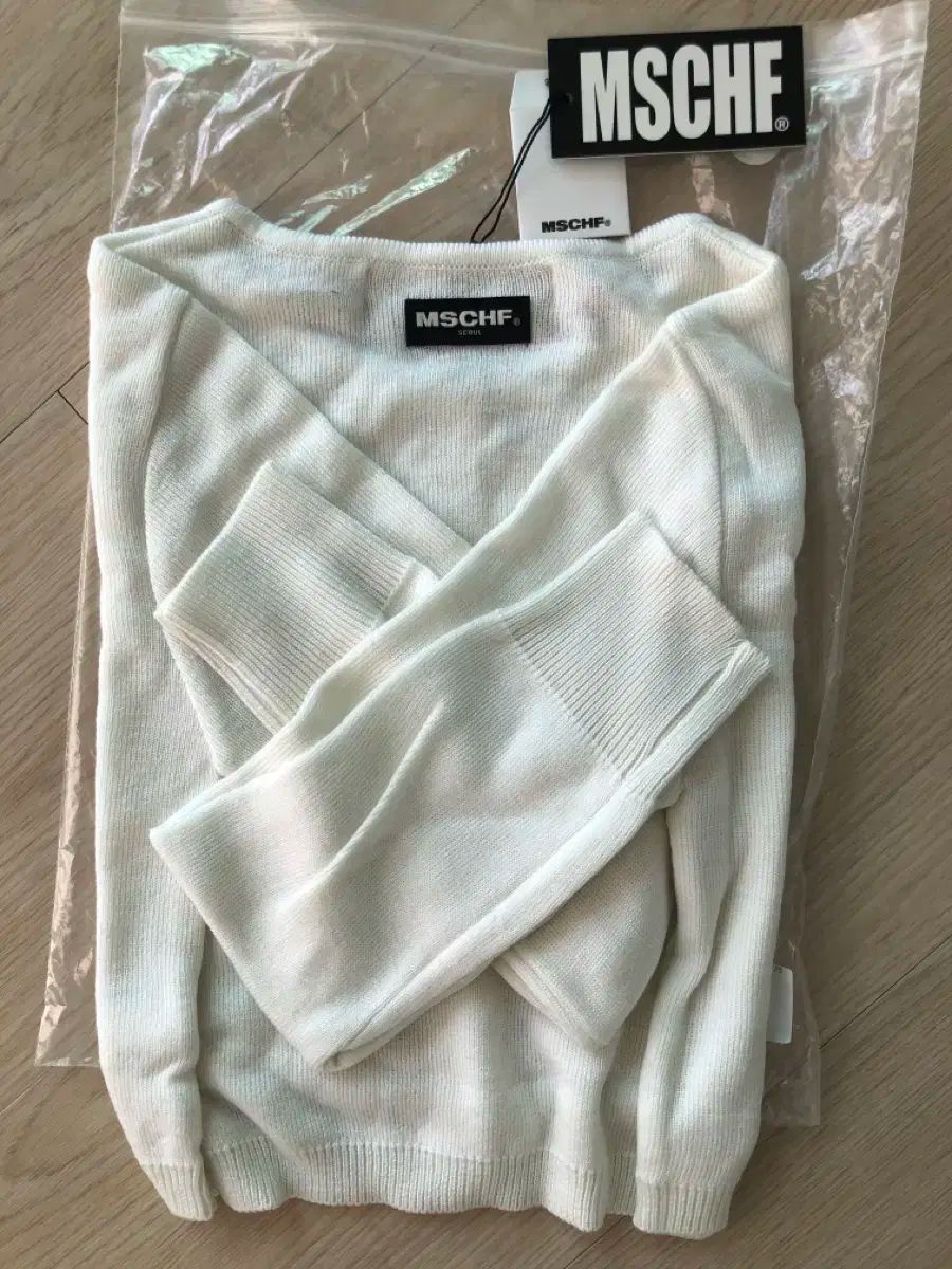 ミスチーフ クラップド カーディガン アイボリー S