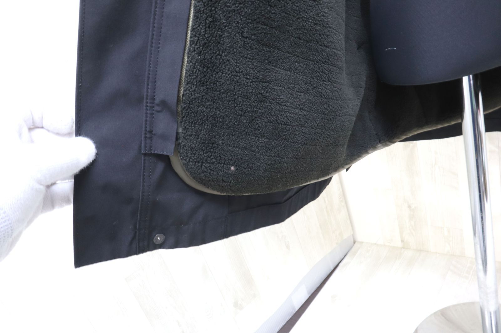 BY ボア＆キルティングライナーフードミドルパーカー