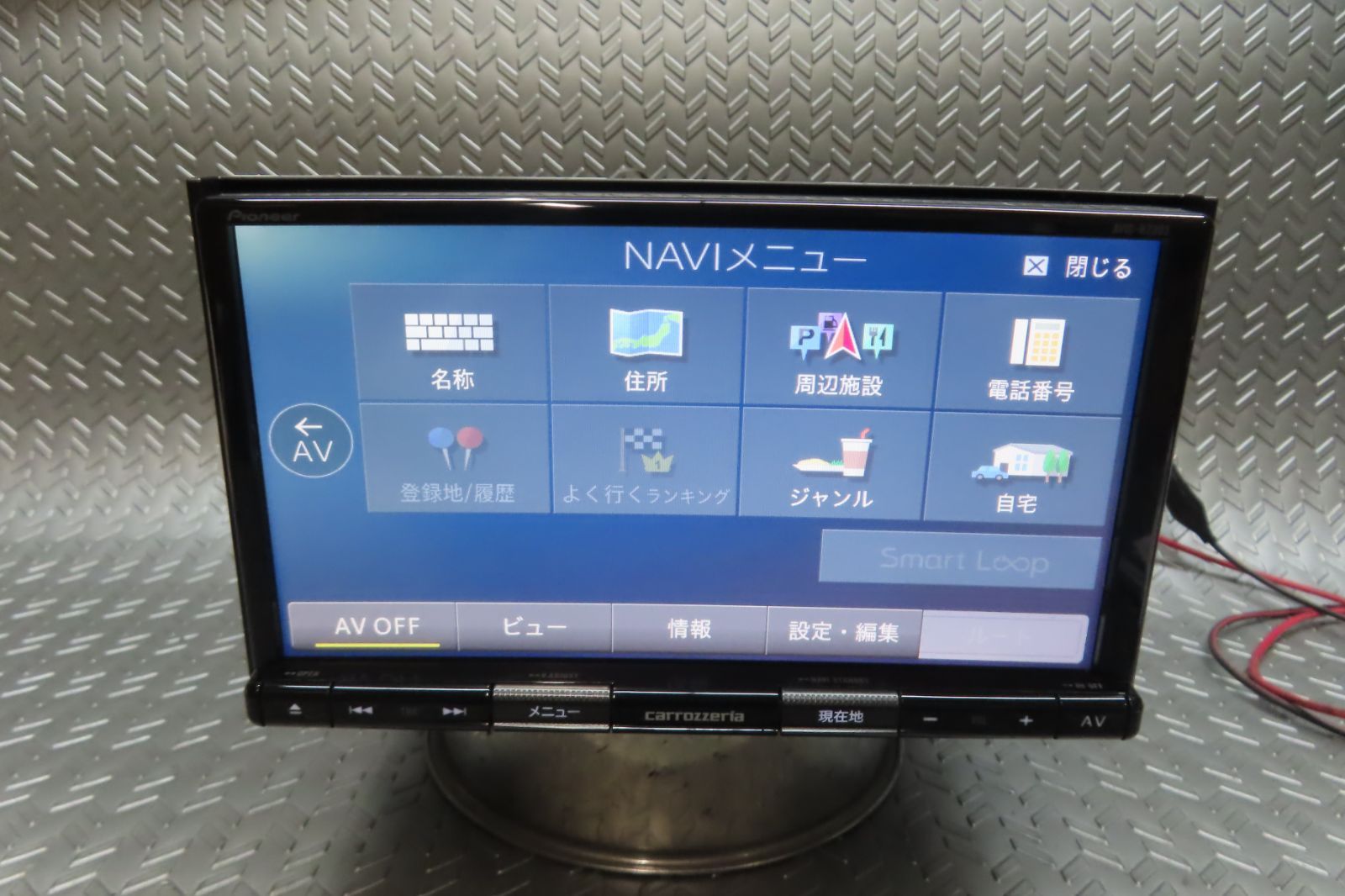 2019年 完動品保証付 W6804 カロッツェリア メモリーナビ AVIC-RZ303 TVワンセグ内蔵 ロック解除済 BRIGHTFACE_UK