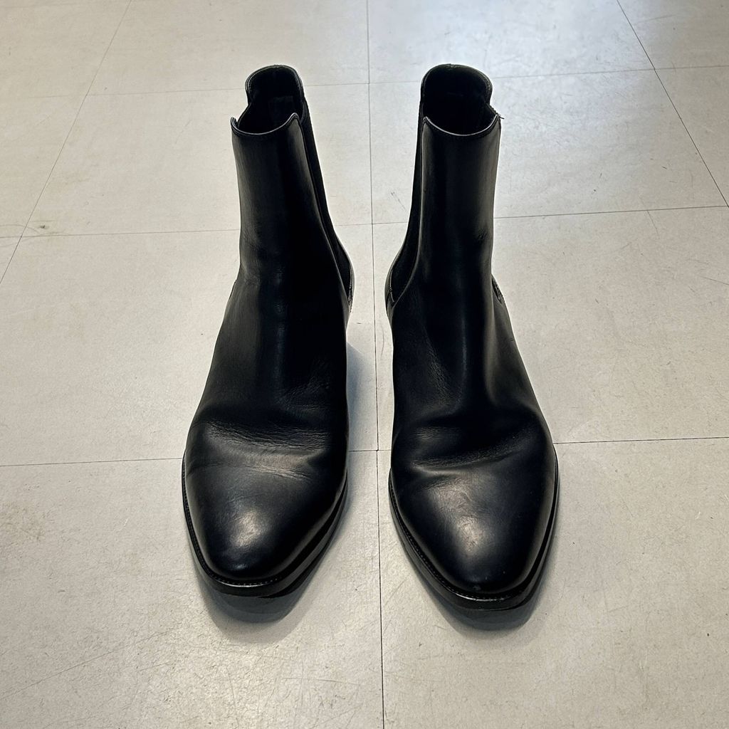 Saint Laurent サンローラン Leather Chelsea Boots レザーチェルシーブーツ 634194 ブラック size 42 中目黒A 11