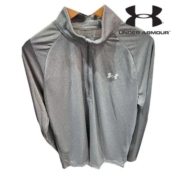 アンダーアーマー グレー ハーフジップ