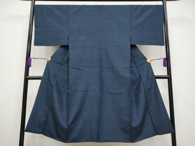 平和屋着物 上 男性 紬 霞文 濃紺地 s 5