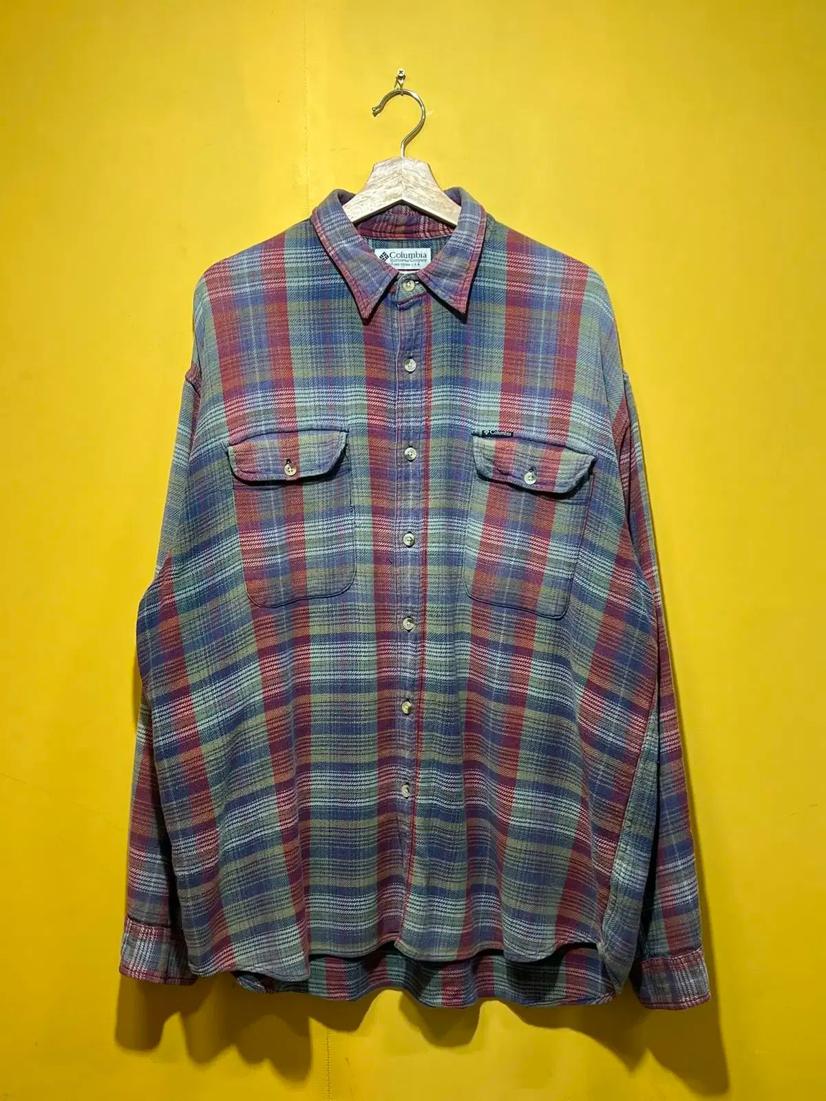 90s XL コロンビア ヴィンテージ CHECK フランネル シャツ