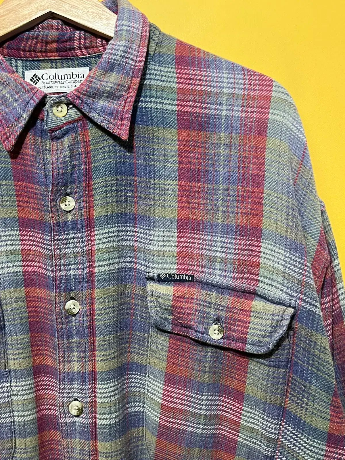 90s XL コロンビア ヴィンテージ CHECK フランネル シャツ