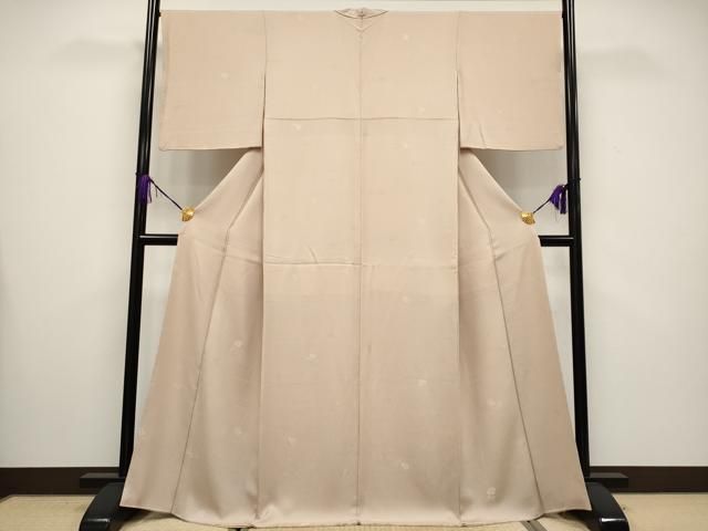 平和屋着物 上 小紋 鳳凰桐竹地紋 洗柿色地 CYAA3574s5