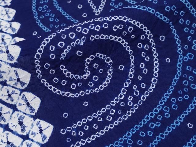 有松鳴海絞り 流水花文