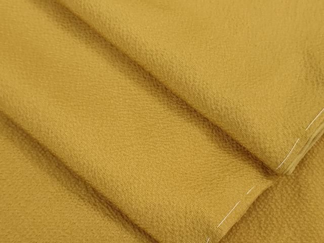 平和屋着物 上 色無地 藤黄色 DZAB0775kh5