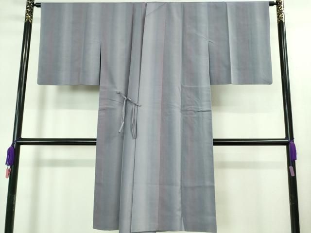 平和屋着物 上 道中着 ロング丈 リバーシブル 間道 暈し染め 紫×黒 DZAB0842kh5