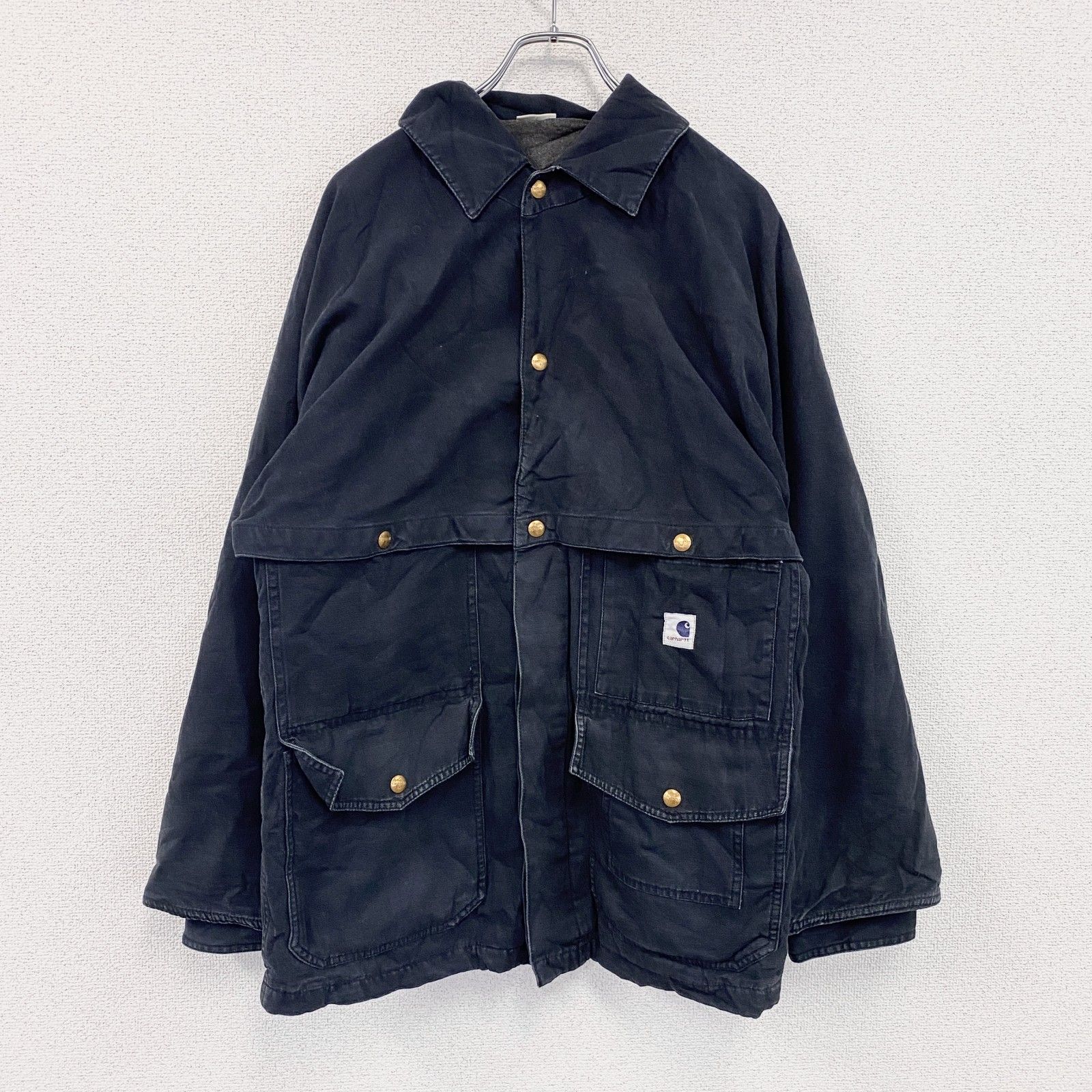 古着 carhartt カーハート ADAM KIMMEL アダムキメル ダックカバーオール 黒 ブラック Mサイズ