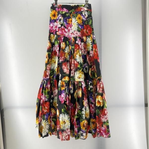 DOLCE&GABBANA フラワー柄 マキシフ スカート サイズ36 ドルチェ&ガッバーナ 24 240024533945