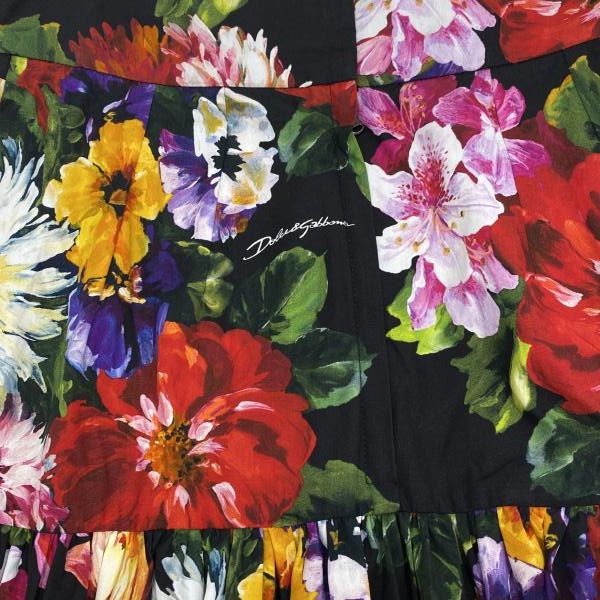 DOLCE＆GABBANA フラワー柄 マキシフ スカート サイズ36 ドルチェ＆ガッバーナ 24 240024533945 GULLKHAN_COM