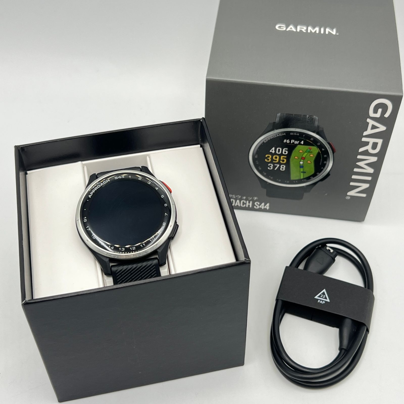 GARMIN Approach S44 Black 010-03009-20 ゴルフナビ スマートウォッチ ガーミン アプローチ 本体