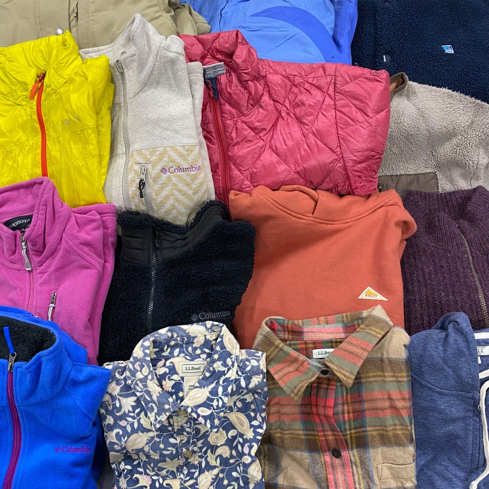 S198 レディース アウトドア まとめ15点セット アウター フリース