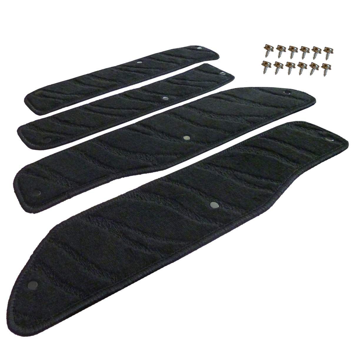 カー ステップマット 生産 トヨタ ヴェルファイア ヴェルファイアハイブリッド 30系 ホック式 スクリューゲンゴ付属 ウェーブブラック 滑り止め形状 ずれにくい 車用 マット 車用品専門店