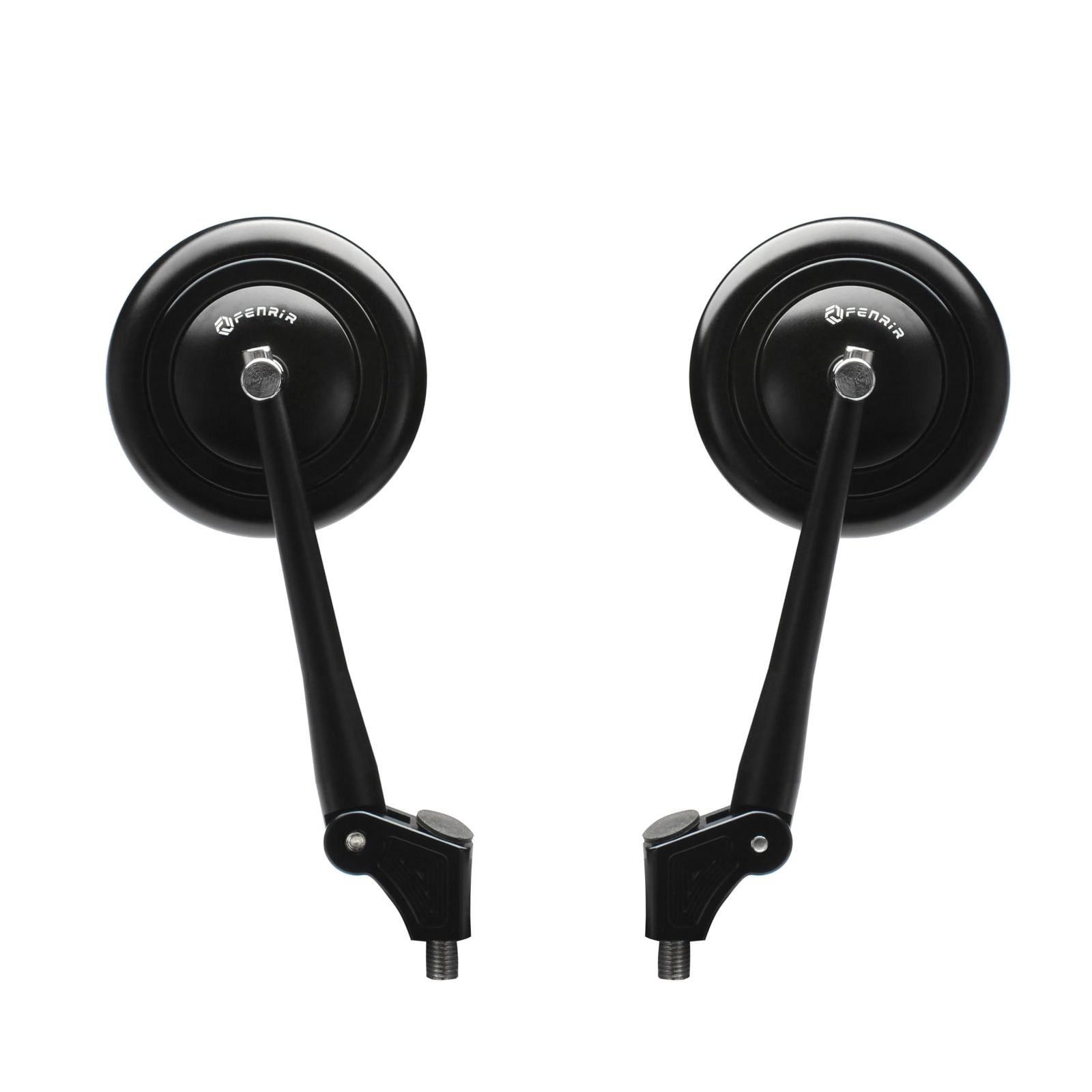 FENRIR 丸型 ブラック バイク ミラー にとって XSR900 XSR700 SR400 BOLT Rスペック Z900RS Z650RS W800 GB350 CB125R CB250R CB400SF CB650R CB1000R CB1100