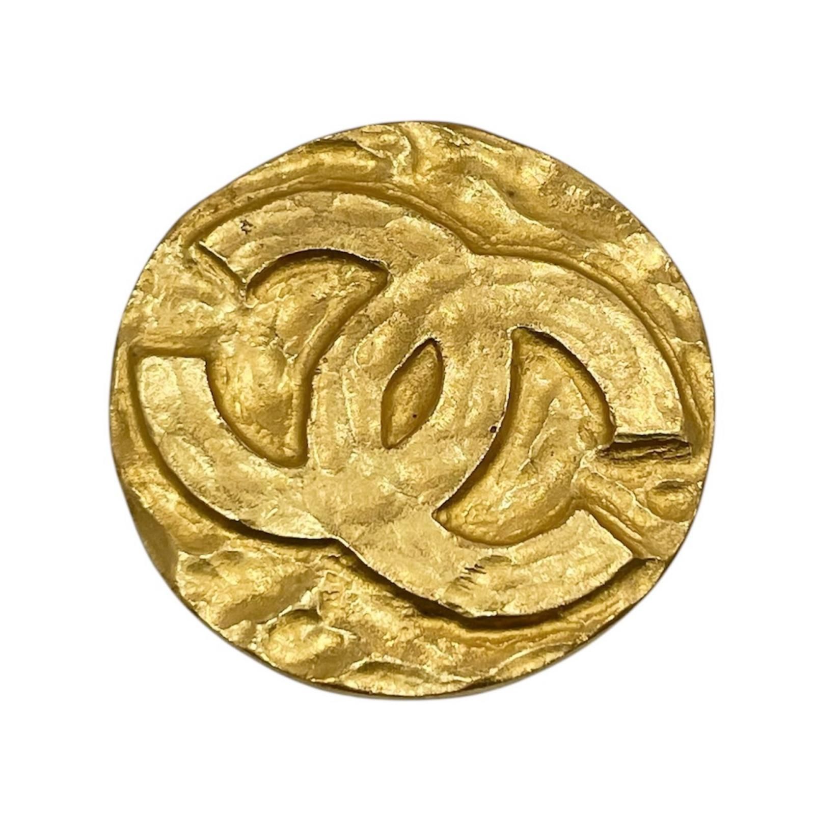 CHANEL シャネル ココマーク ヴィンテージ ラウンド ブローチ ゴールド 尾張小牧店