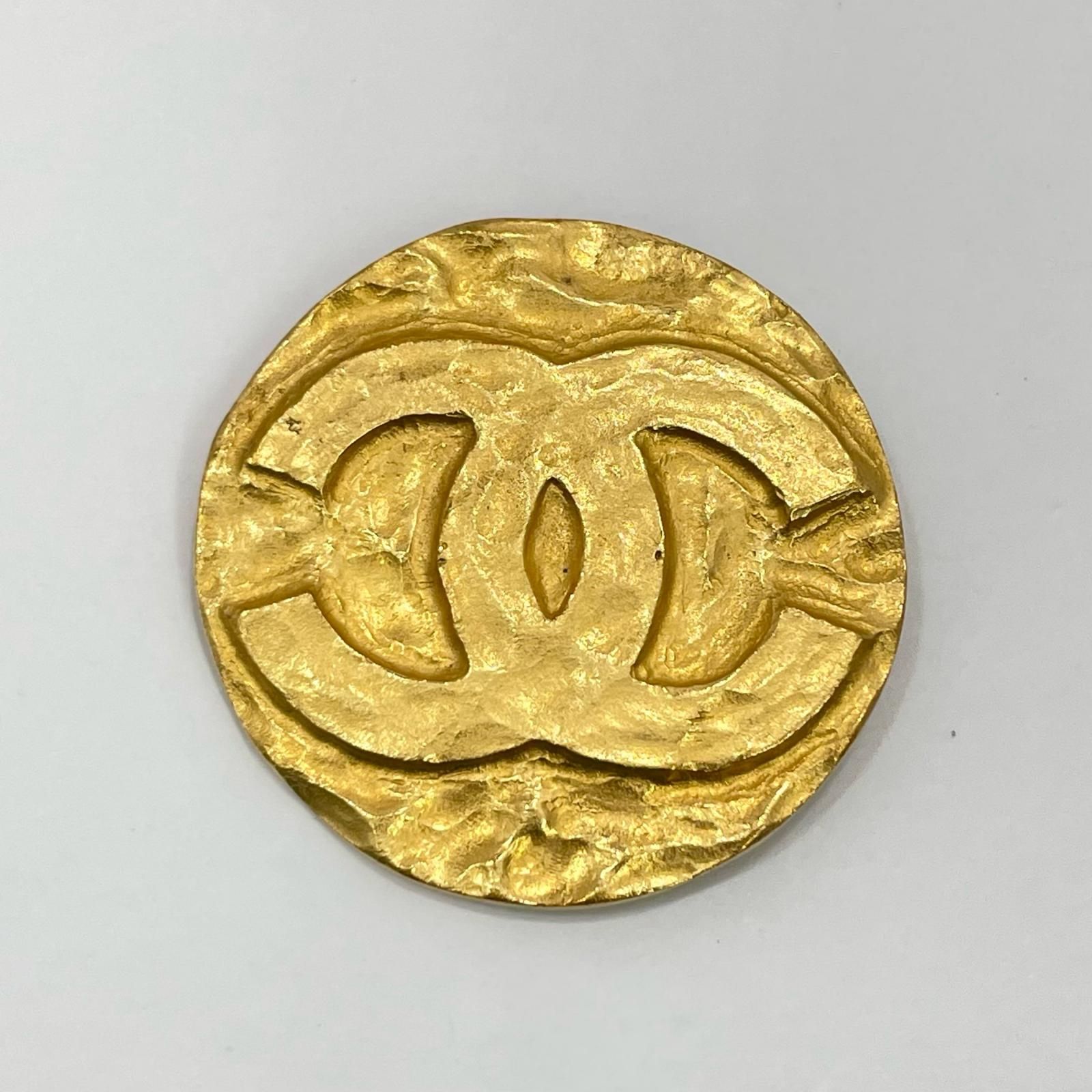 CHANEL シャネル ココマーク ヴィンテージ ラウンド ブローチ ゴールド 尾張小牧店