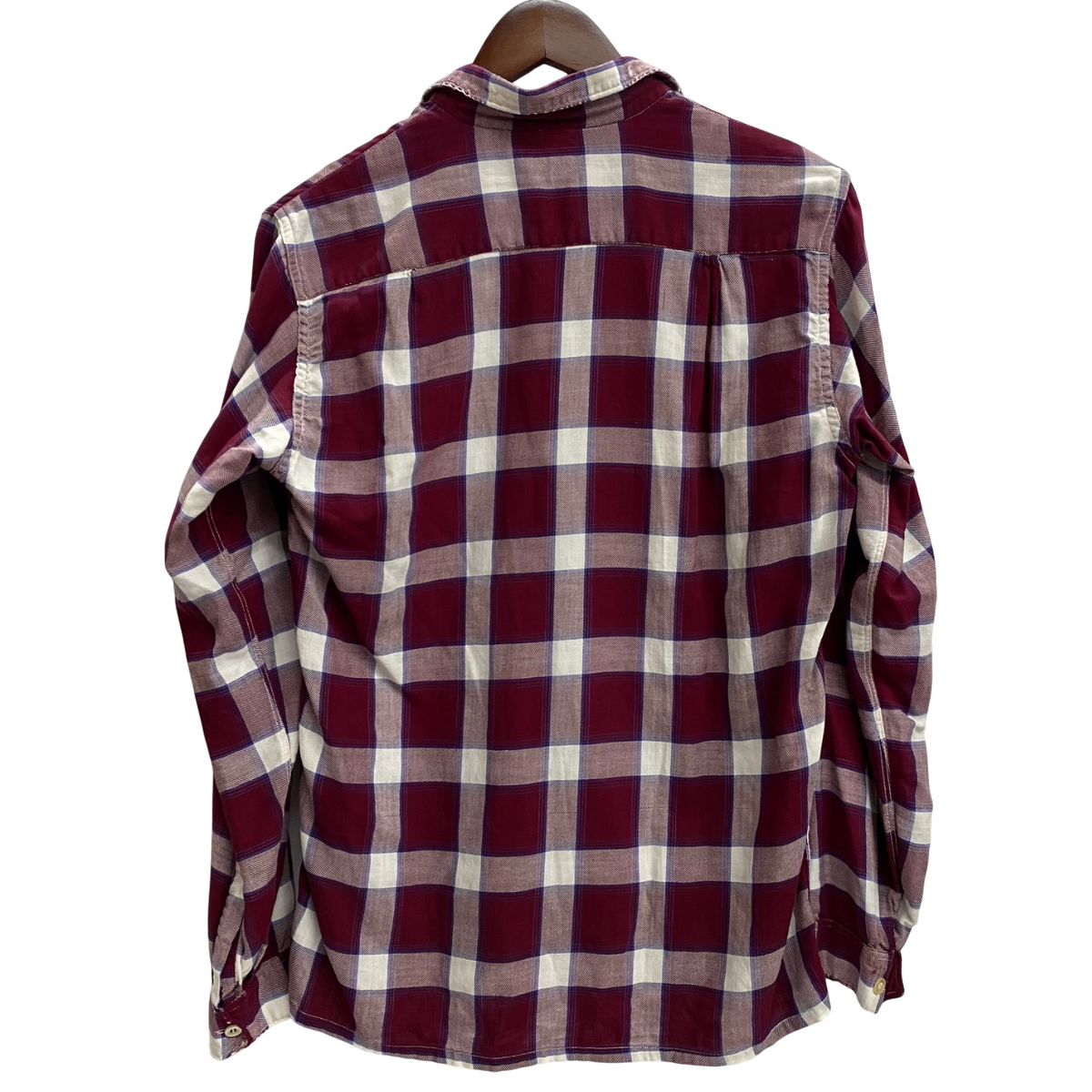 ヴィンテージ 60 s MEN OF THE WEST レーヨン チェックシャツ 長袖シャツ レッド 201MT-4702 VB