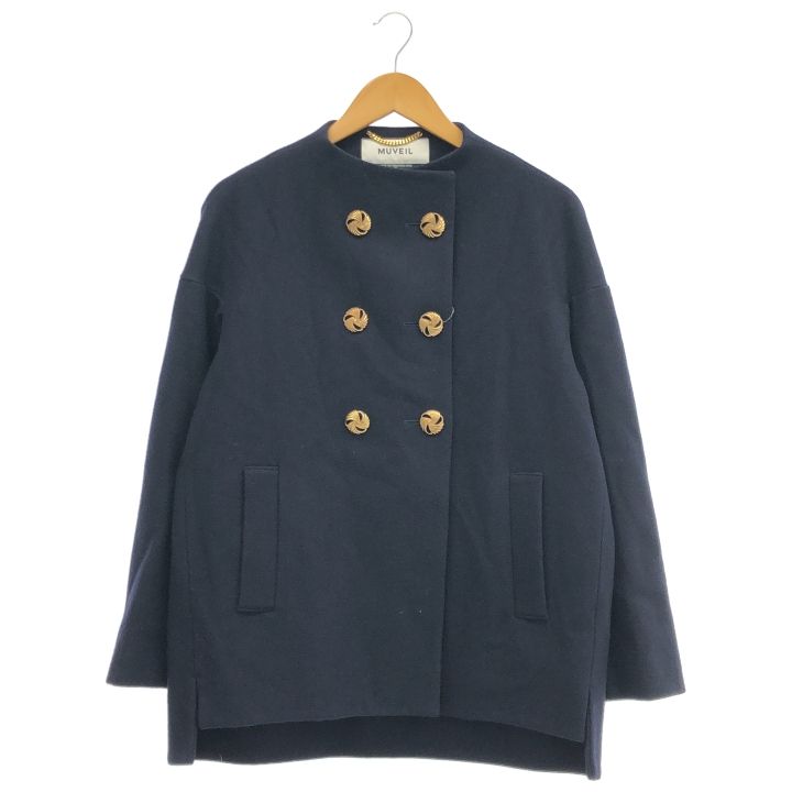 MUVEIL ミュベール ④ MA83FJK005 ショートコート レディース ネイビー 38