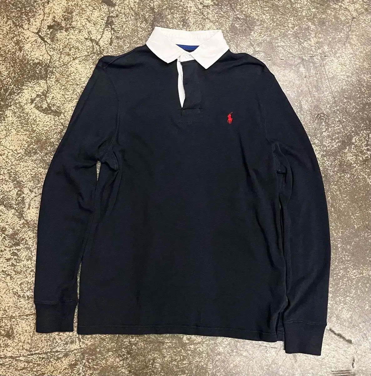 ポロラルフローレン ラグビーシャツ ブラック 長袖