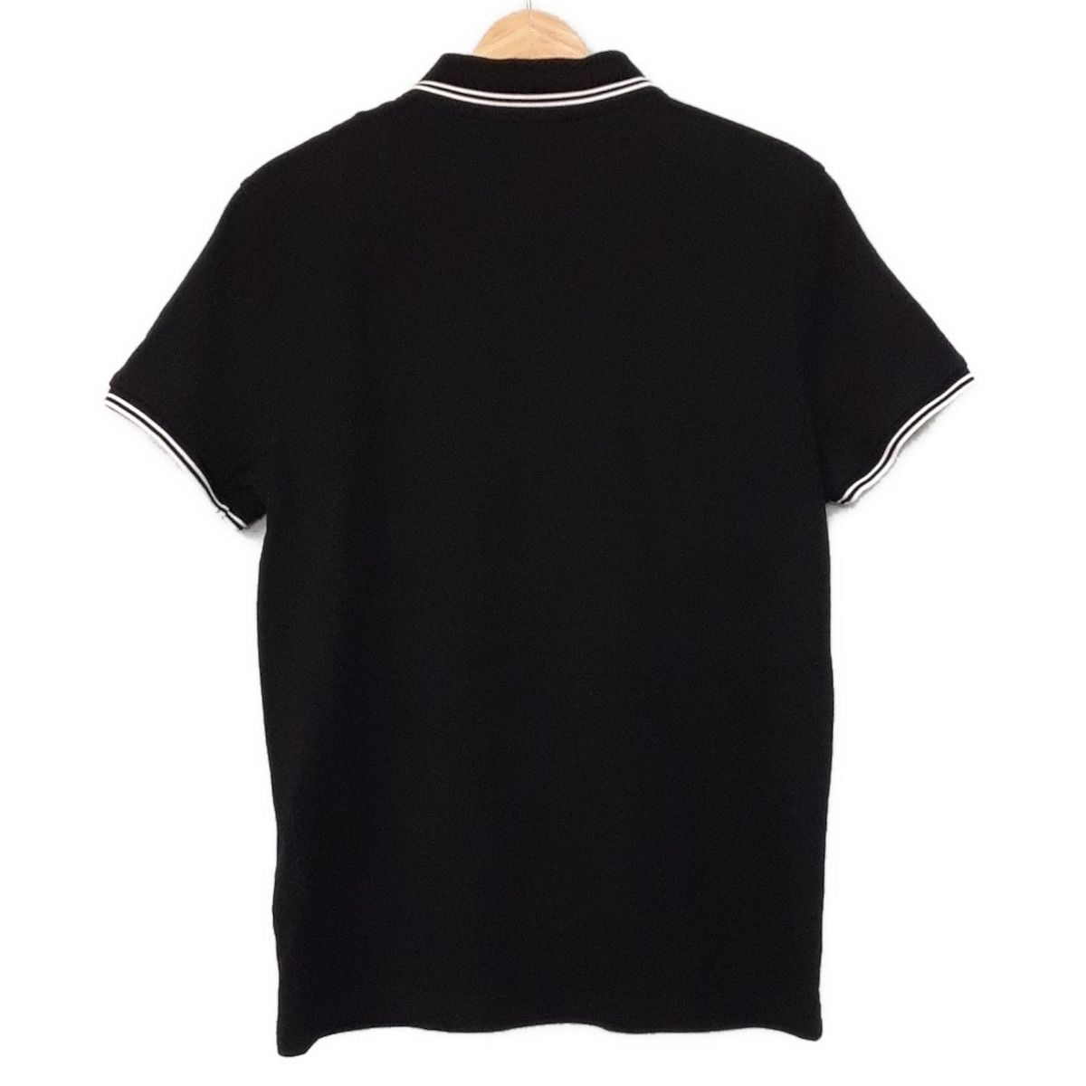 MONCLER モンクレール 半袖ポロシャツ サイズM メンズ - 黒×白
