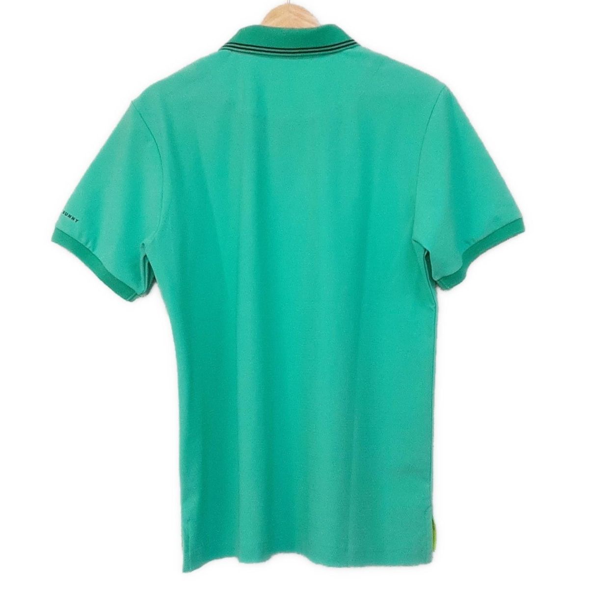 PsychoBunny サイコバニー 半袖ポロシャツ サイズM メンズ - ライトグリーン×ピンク×マルチ 刺繍