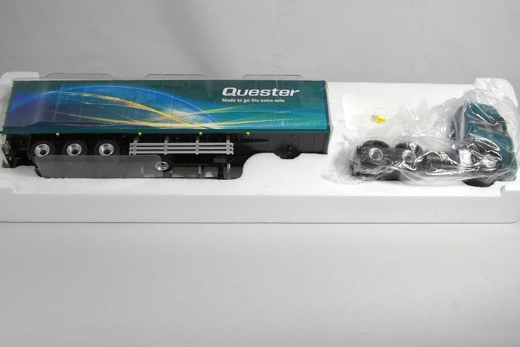 京商 UDトラックス 1 50 クエスター 6×4T トラクター トレーラー 2025 グリーン UD TRUCKS Quester Tractor Trailer Twinkling mmmin-022-2