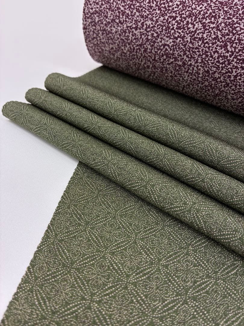 両面染小紋 伊勢型 江戸小紋 八掛付 正絹 反物 FU072 - メルカリ