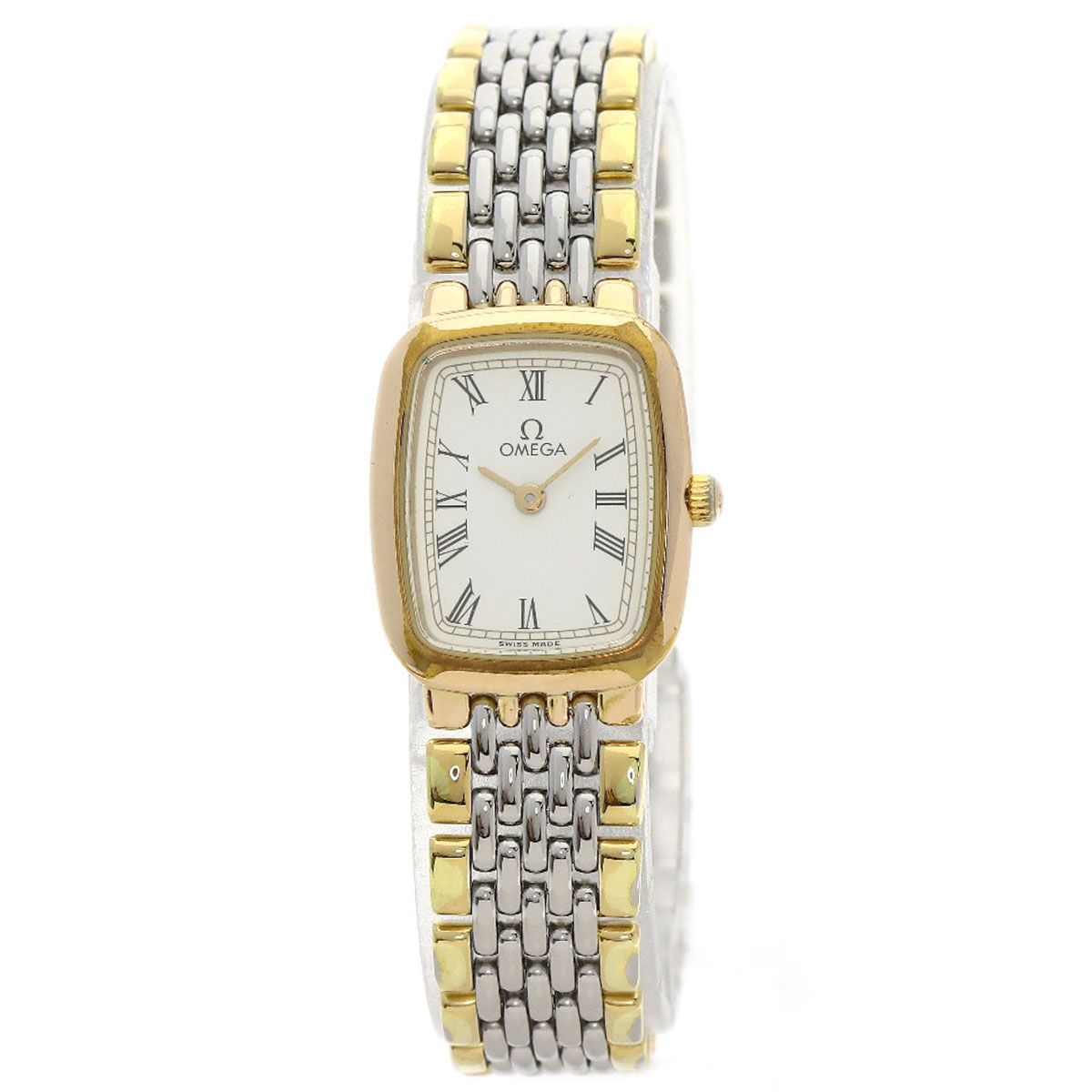 OMEGA オメガ デビル 腕時計 SS SSxGP GP レディース