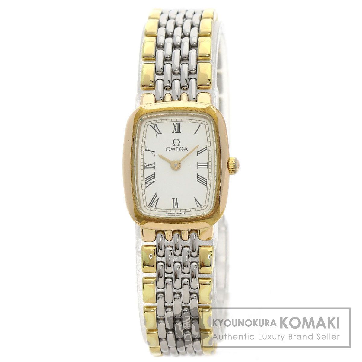 OMEGA オメガ デビル 腕時計 SS SSxGP GP レディース