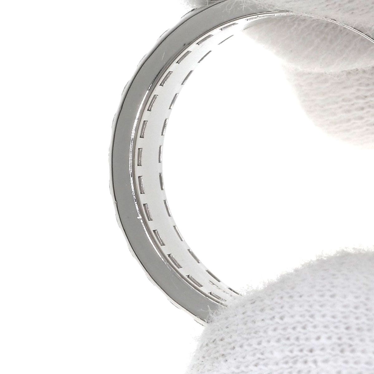 送料無料。 TIFFANY-Co. ティファニー アトラス エッジ ダイヤモンド リング 指輪 K18WG レディース 脱力の