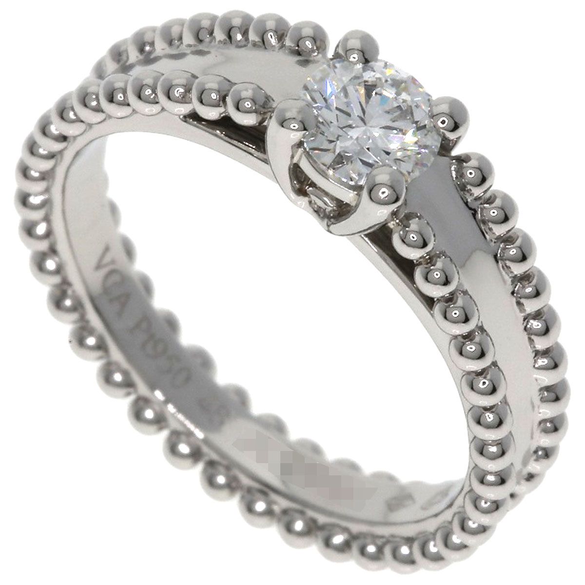 Van Cleef - Arpels ヴァンクリーフ＆アーペル エステール ソリティア ダイヤモンド 48 リング 指輪 PT950 レディース