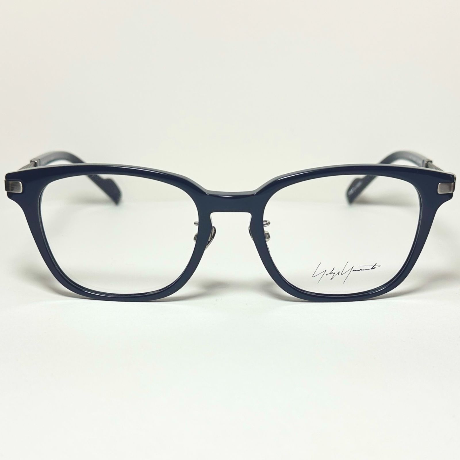 Yohji Yamamoto ヨウジヤマモト YY 19-0032-2 Navy メガネ ケース付き チタン素材 Y 3