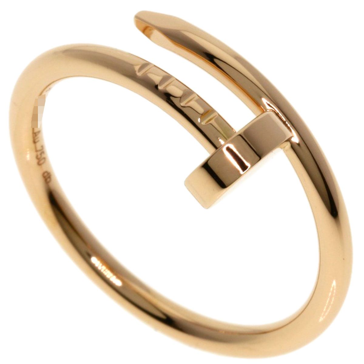 CARTIER カルティエ ジュスト アン クル スモールモデル 52 リング 指輪 K18PG レディース