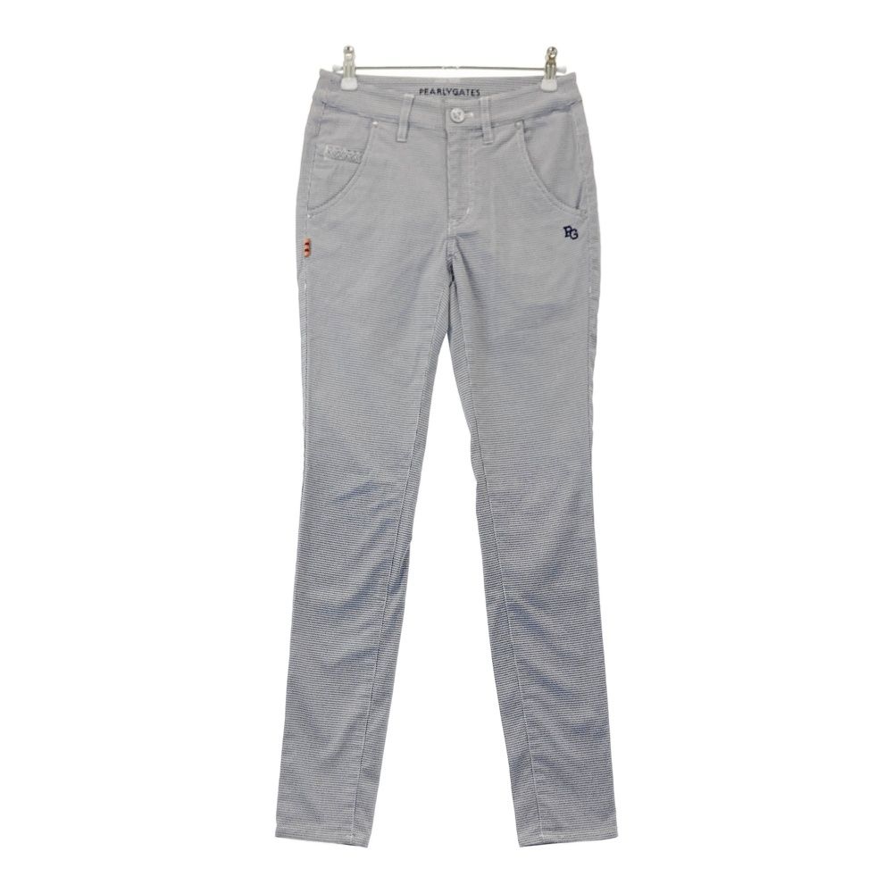 サイズ 00 PEARLY GATES パーリーゲイツ ストレッチパンツ 総柄 ネイビー系 240101550048 ゴルフウェア レディース ストスト