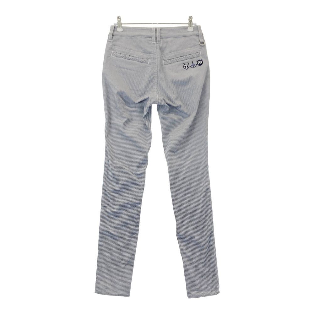 サイズ 00 PEARLY GATES パーリーゲイツ ストレッチパンツ 総柄 ネイビー系 240101550048 ゴルフウェア レディース ストスト