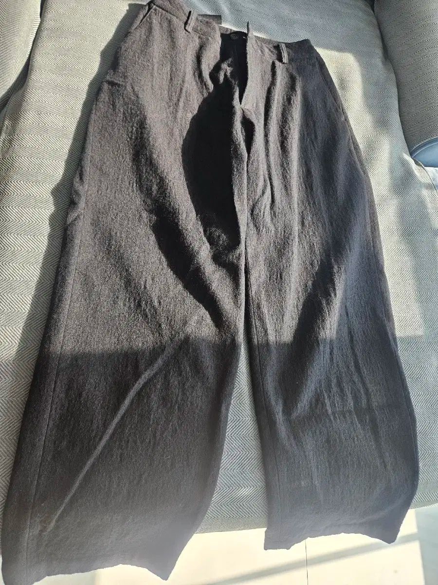 S ユース ウールコットン ワイド テーパード パンツ