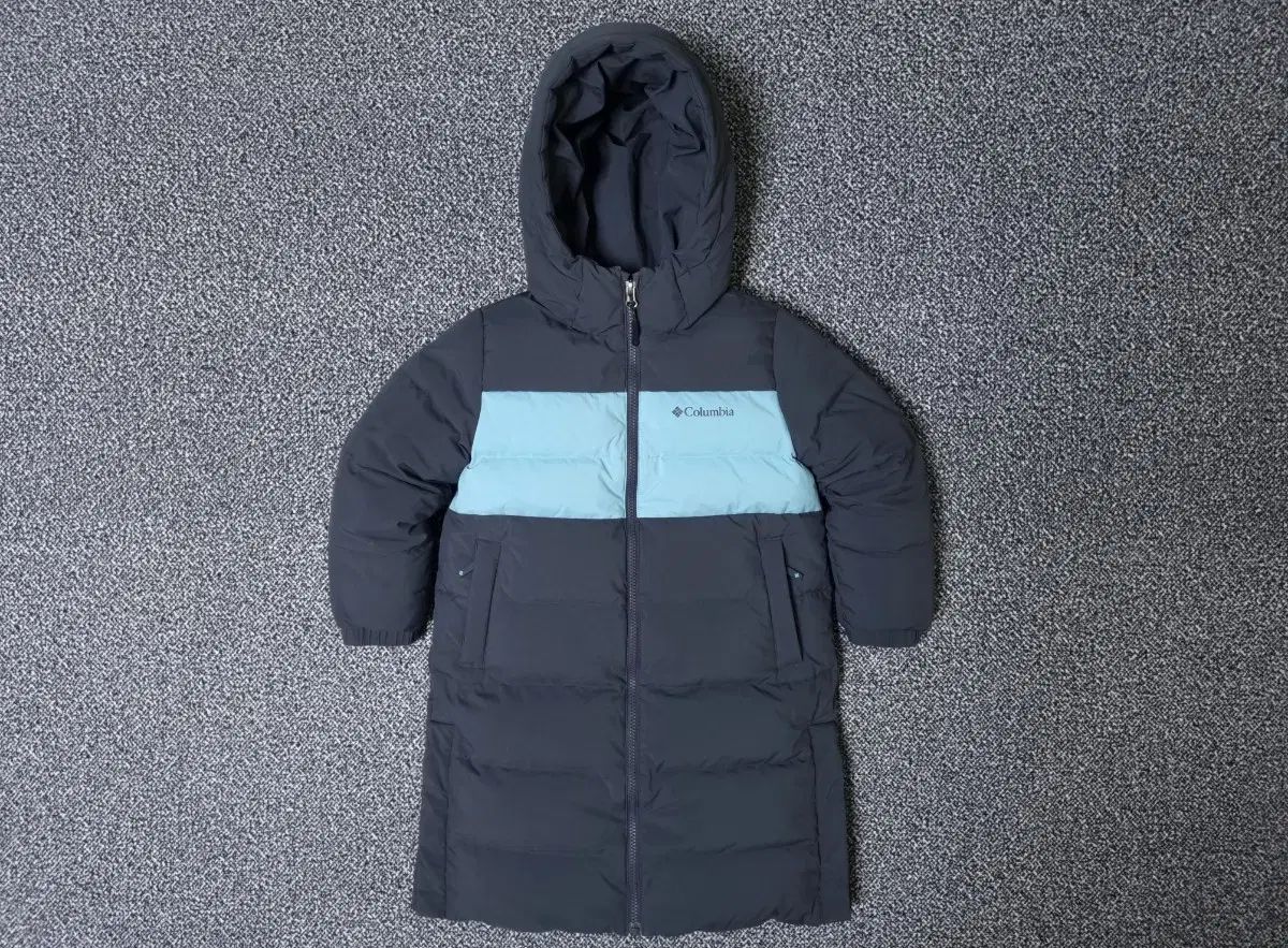 120 コロンビア キッズ リバーシブル グースダウン ダウンジャケット ロング丈